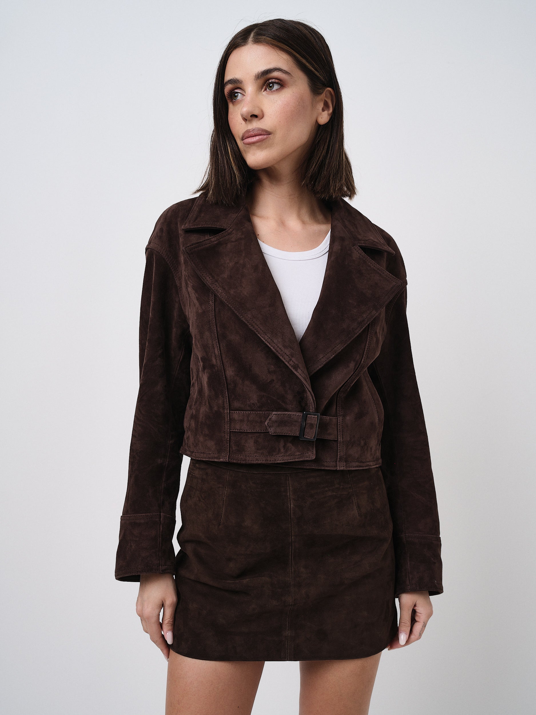 FALDA DE ANTE MARRÓN