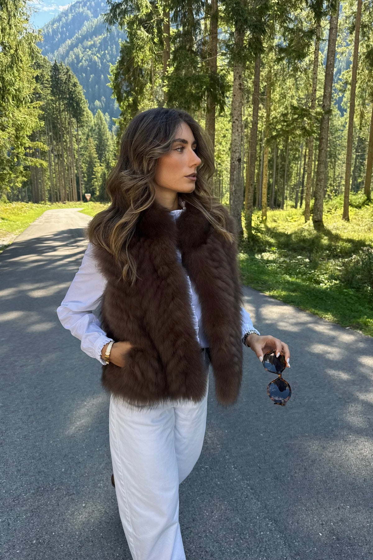 SMANICATO IN VOLPE MARRONE