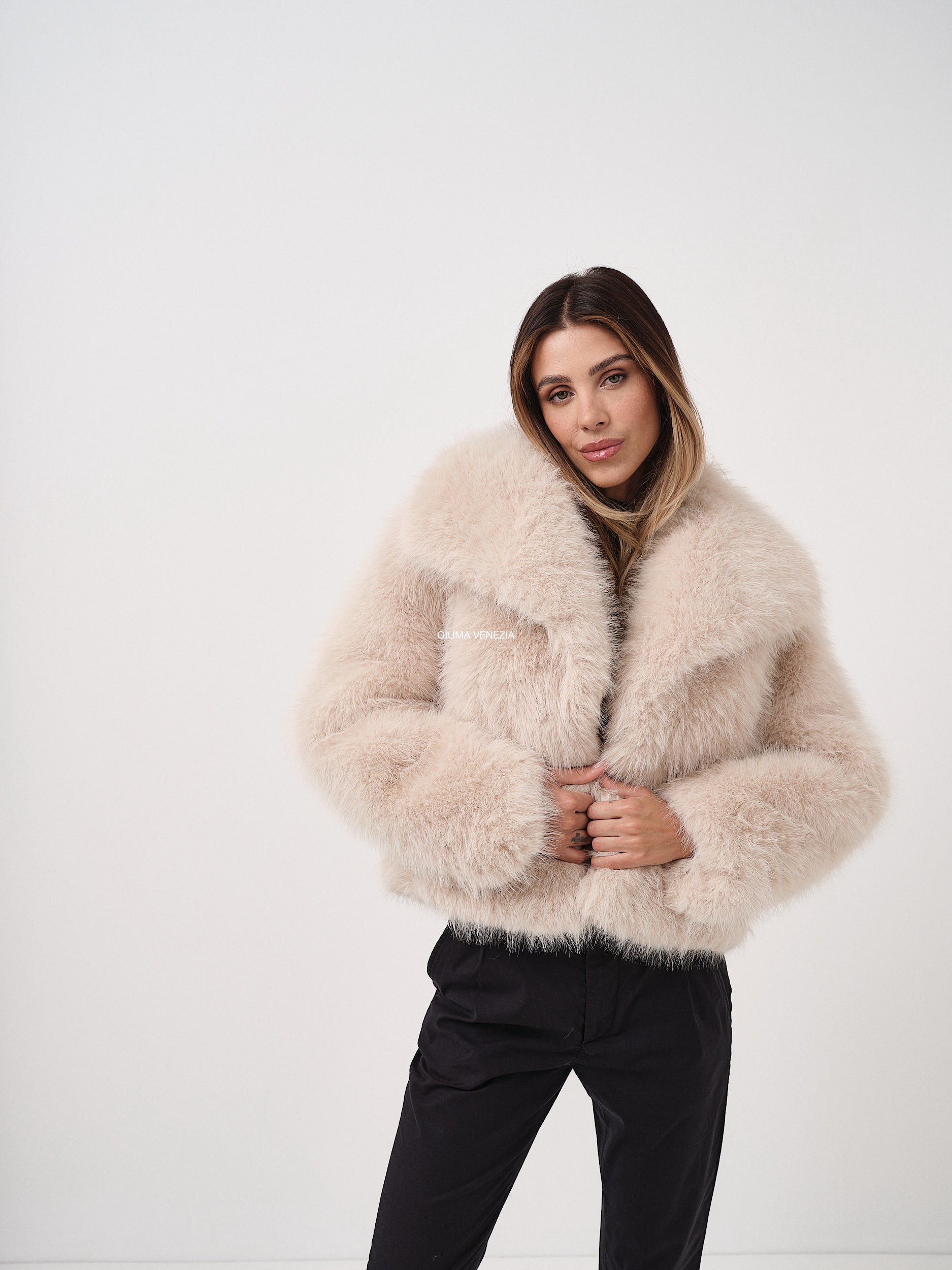 JULIE CREMA - ECO PELLICCIA