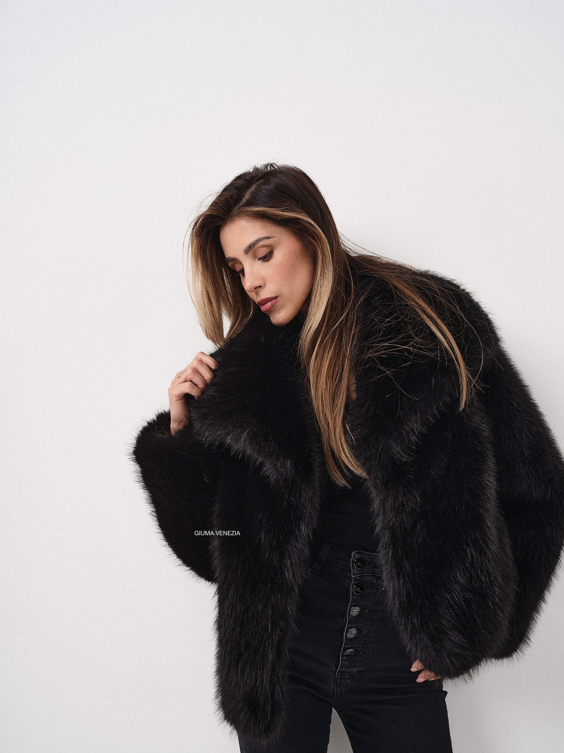 JULIE NERO - ECO PELLICCIA