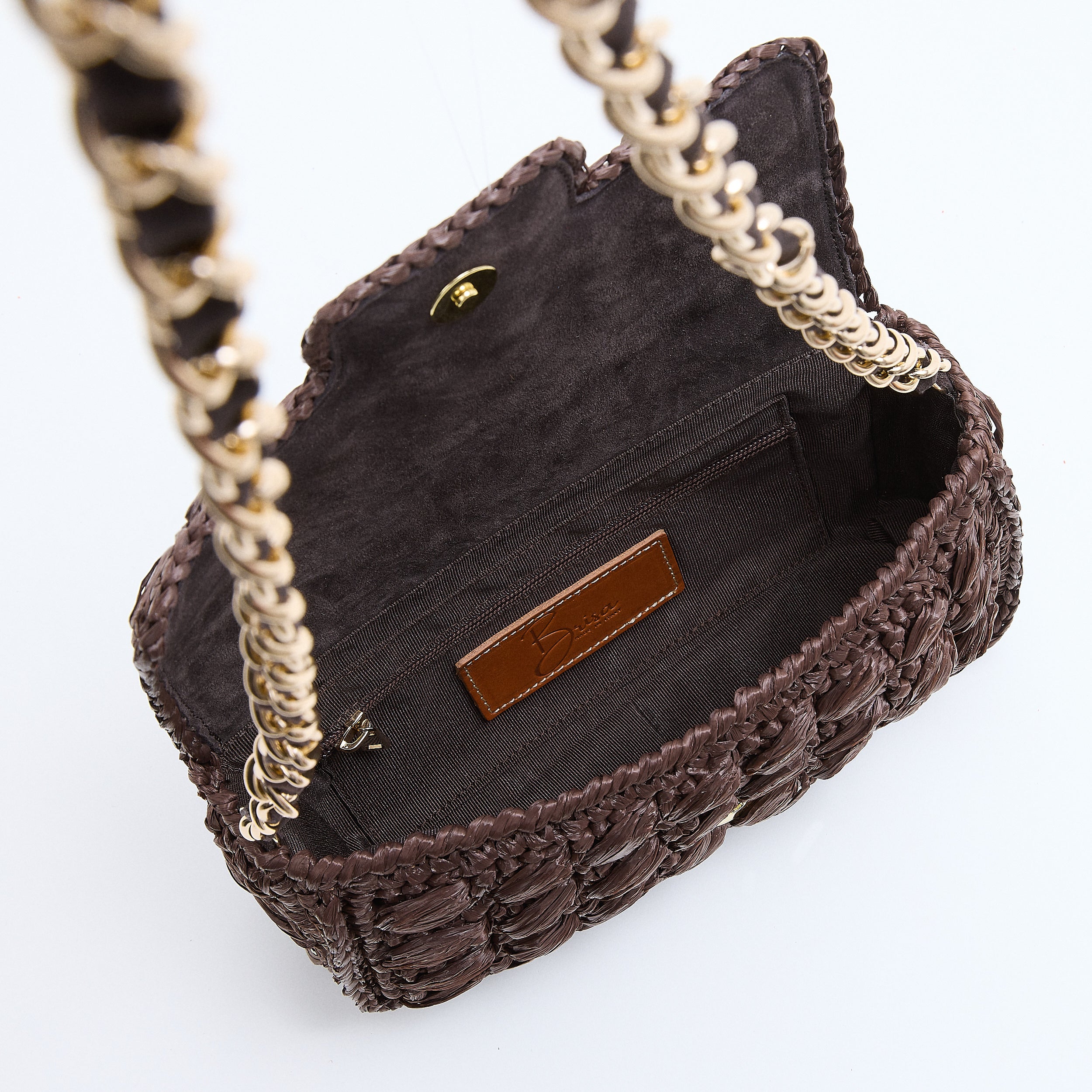ELLA - RAFFIA CHOCOLAT