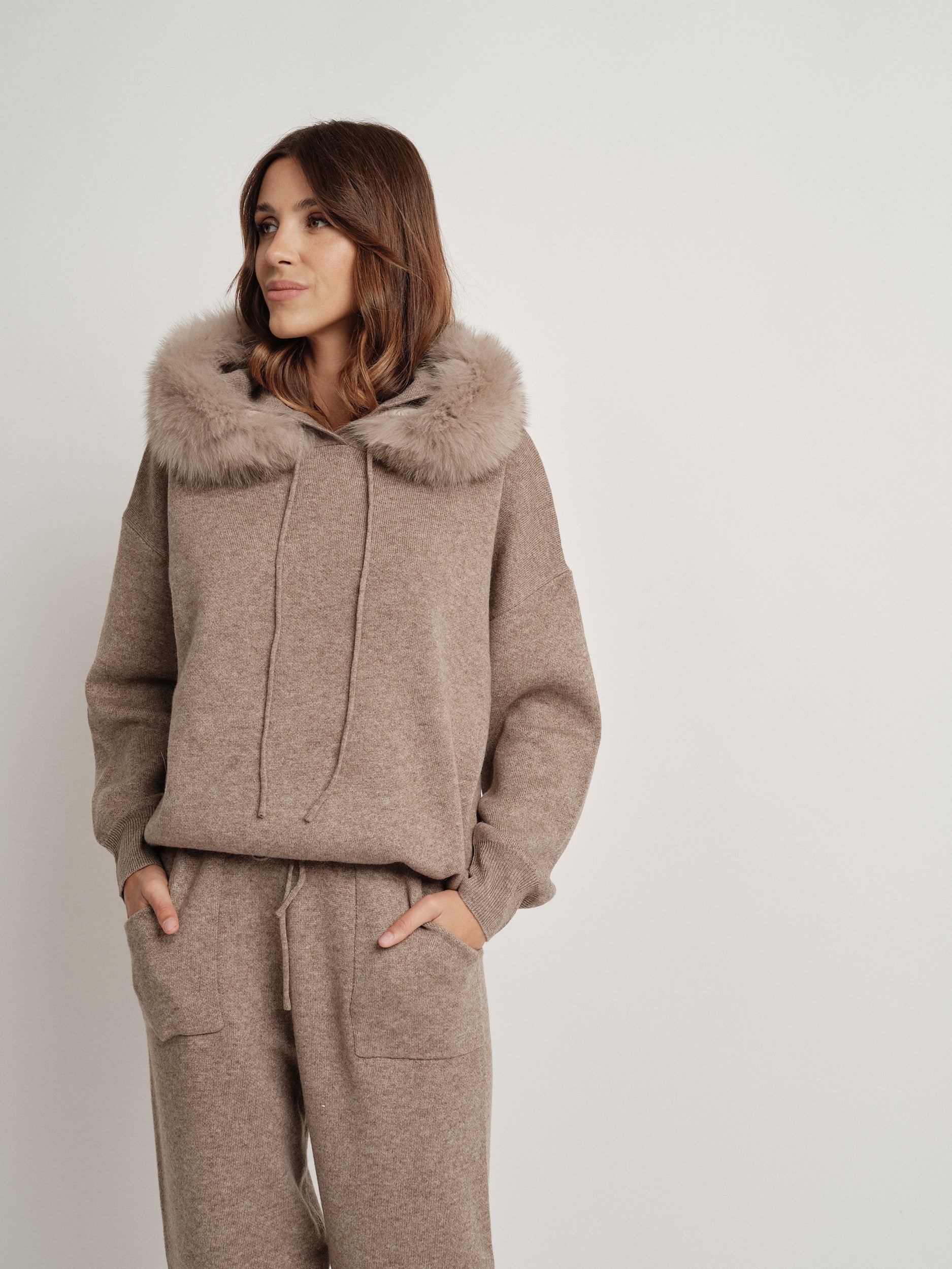 Tuta Beige misto lana