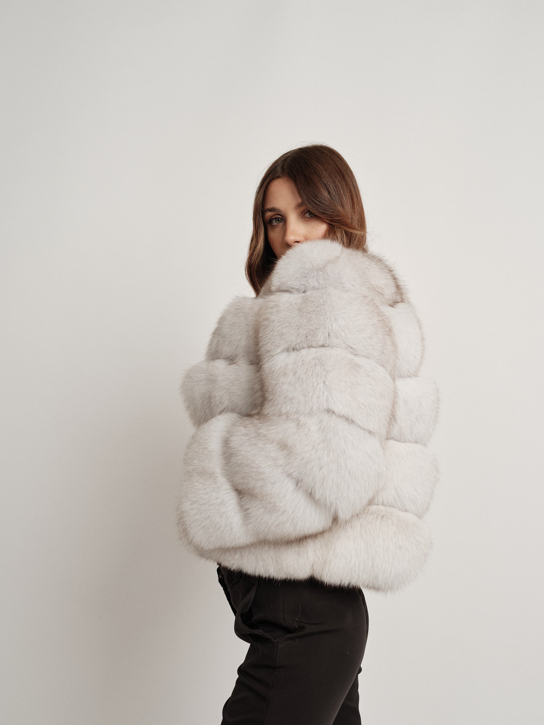 LUISE NATURAL WHITE FUR