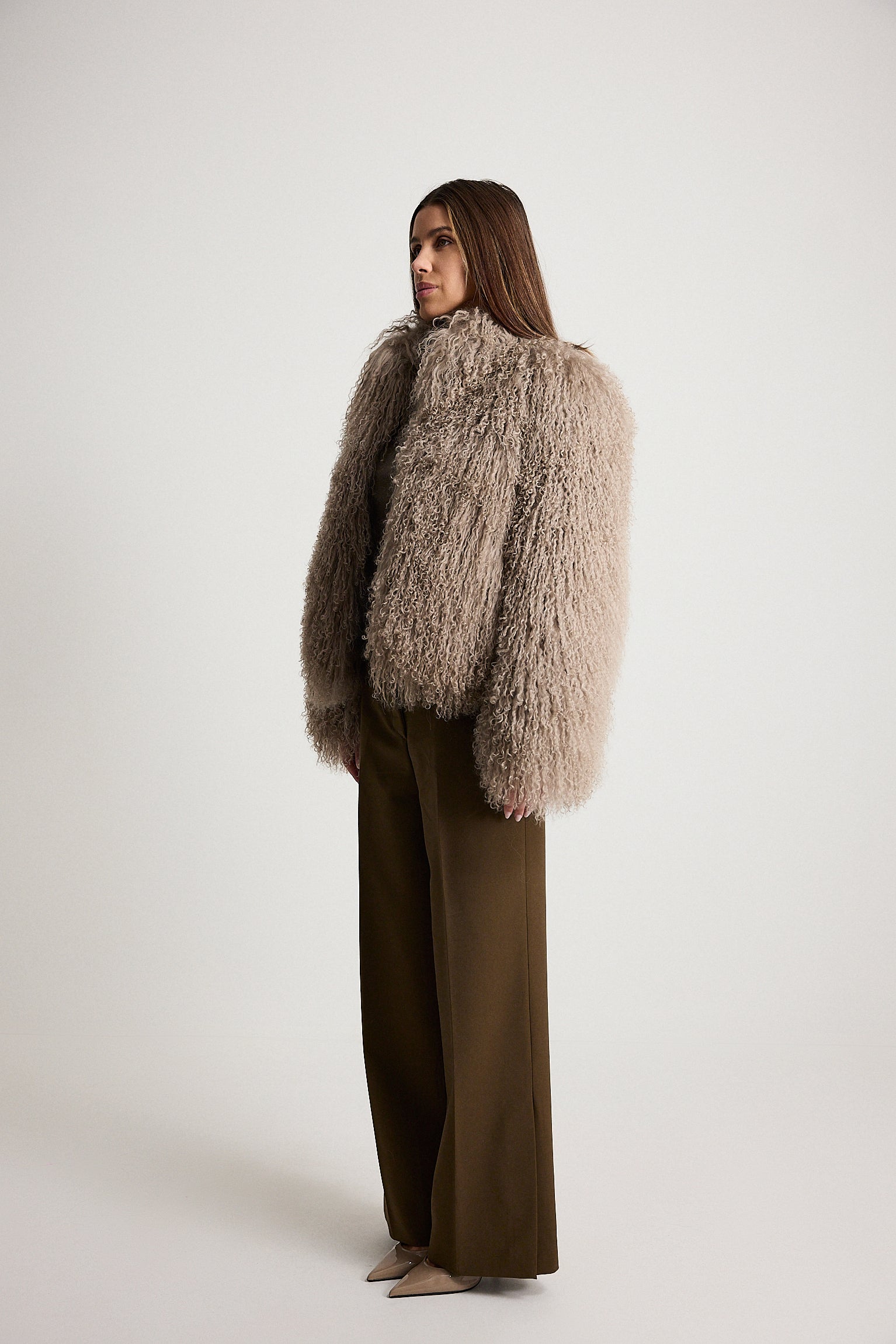 Esme Beige - pelliccia da donna in Mongolian beige, dettaglio 4 | GIUMA Venezia