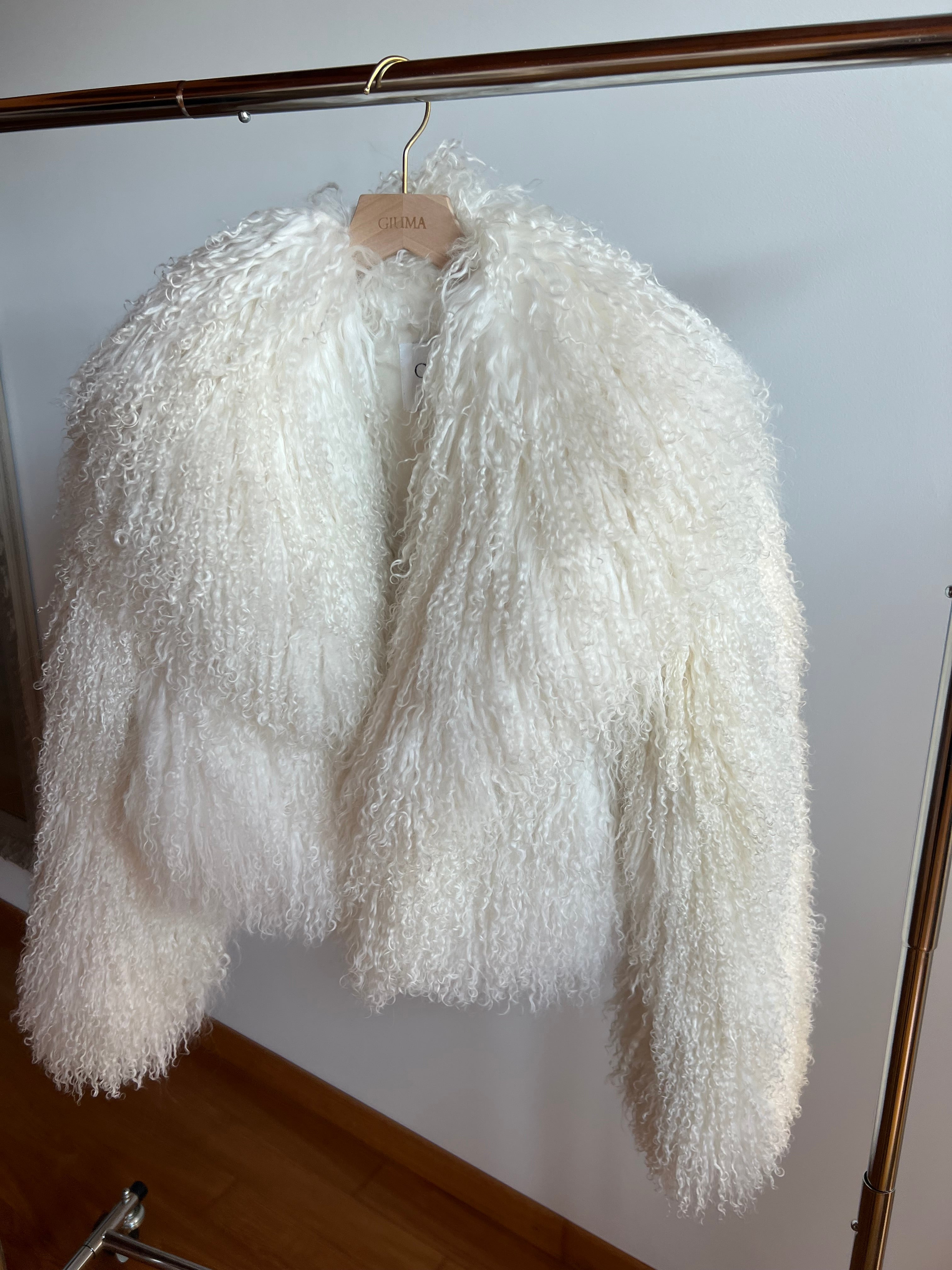 ADELE WHITE mongolian fur