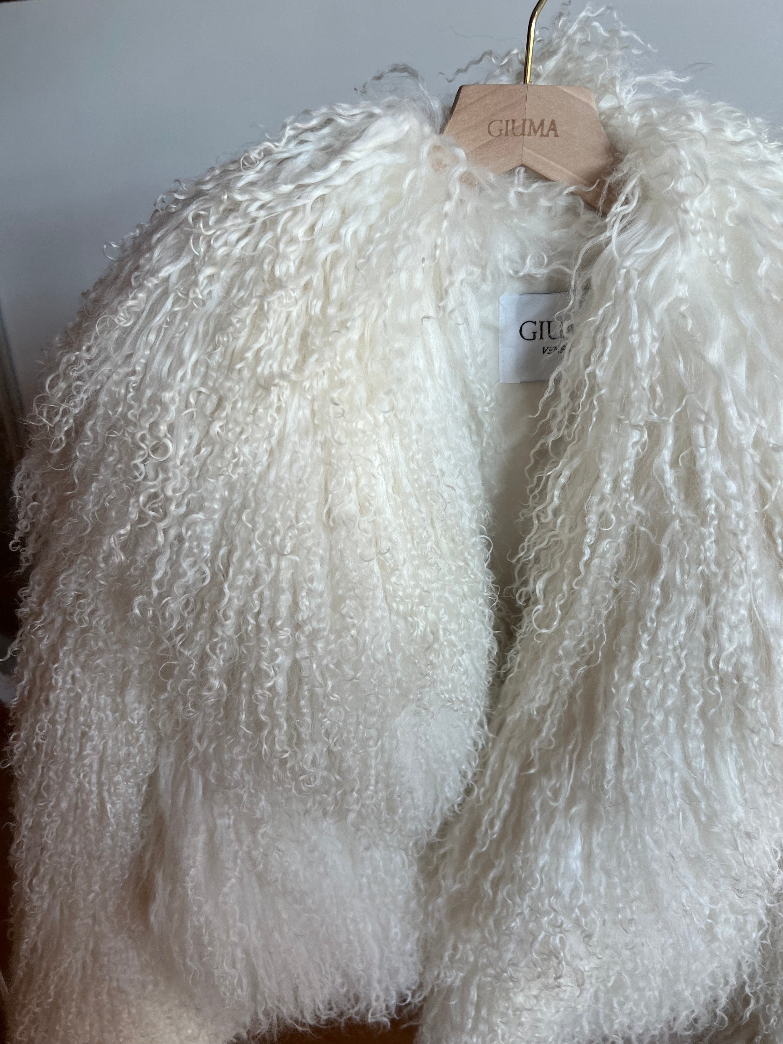 ADELE WHITE mongolian fur