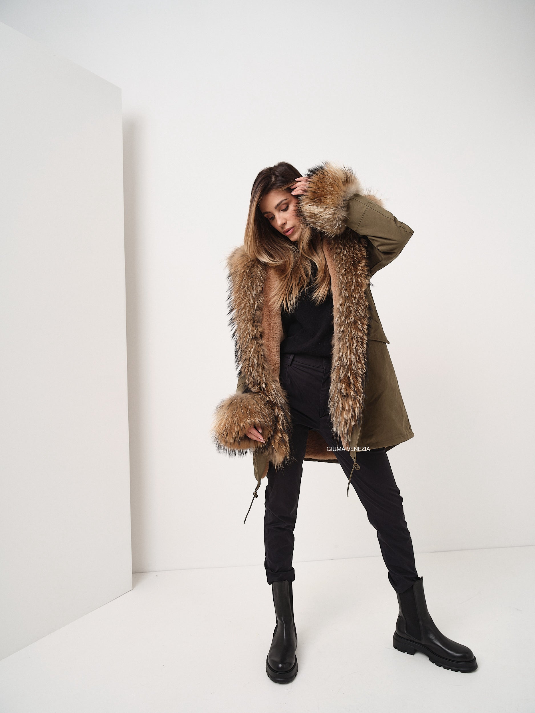 PARKA OSLO faux fur interior