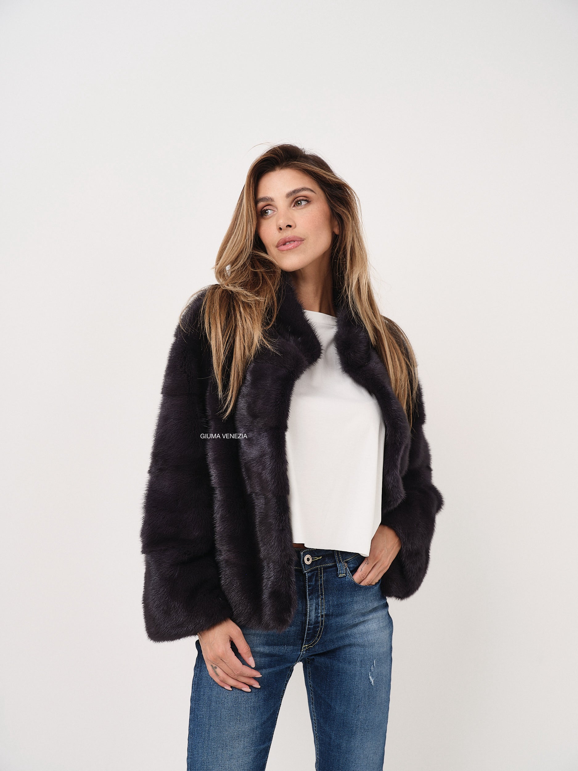 KAMILA WHITE mongolian fur 57 cm