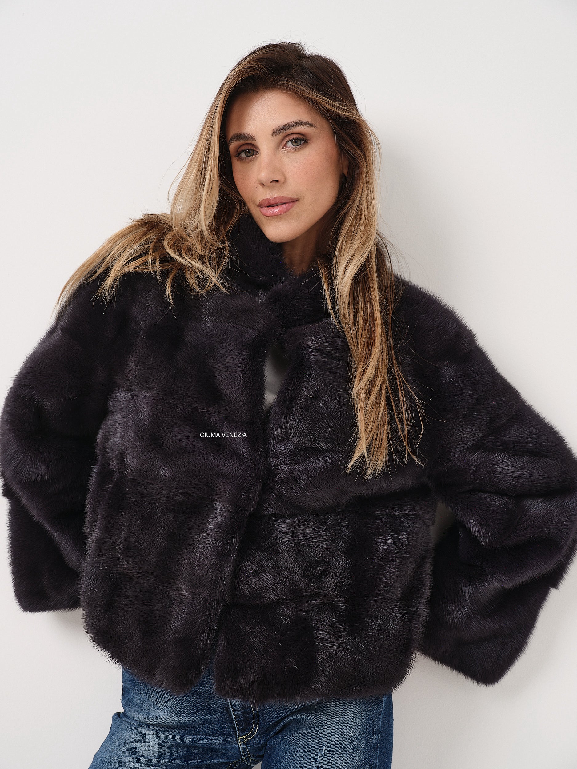 KAMILA WHITE mongolian fur 57 cm