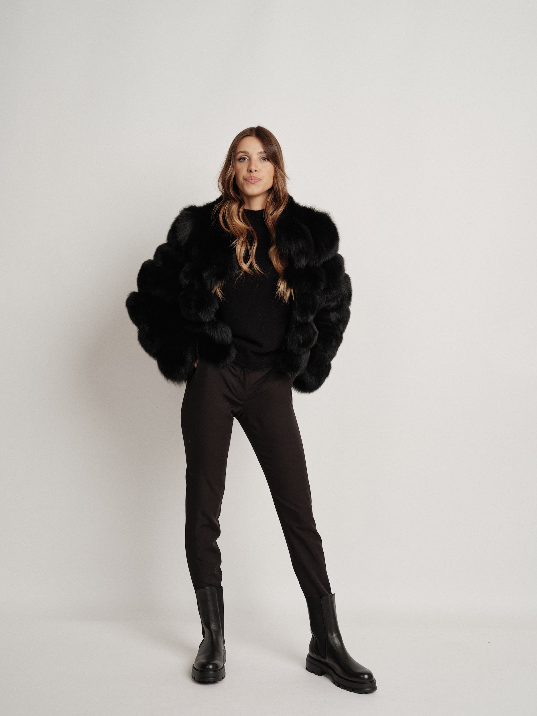 BLACK LUISE FUR