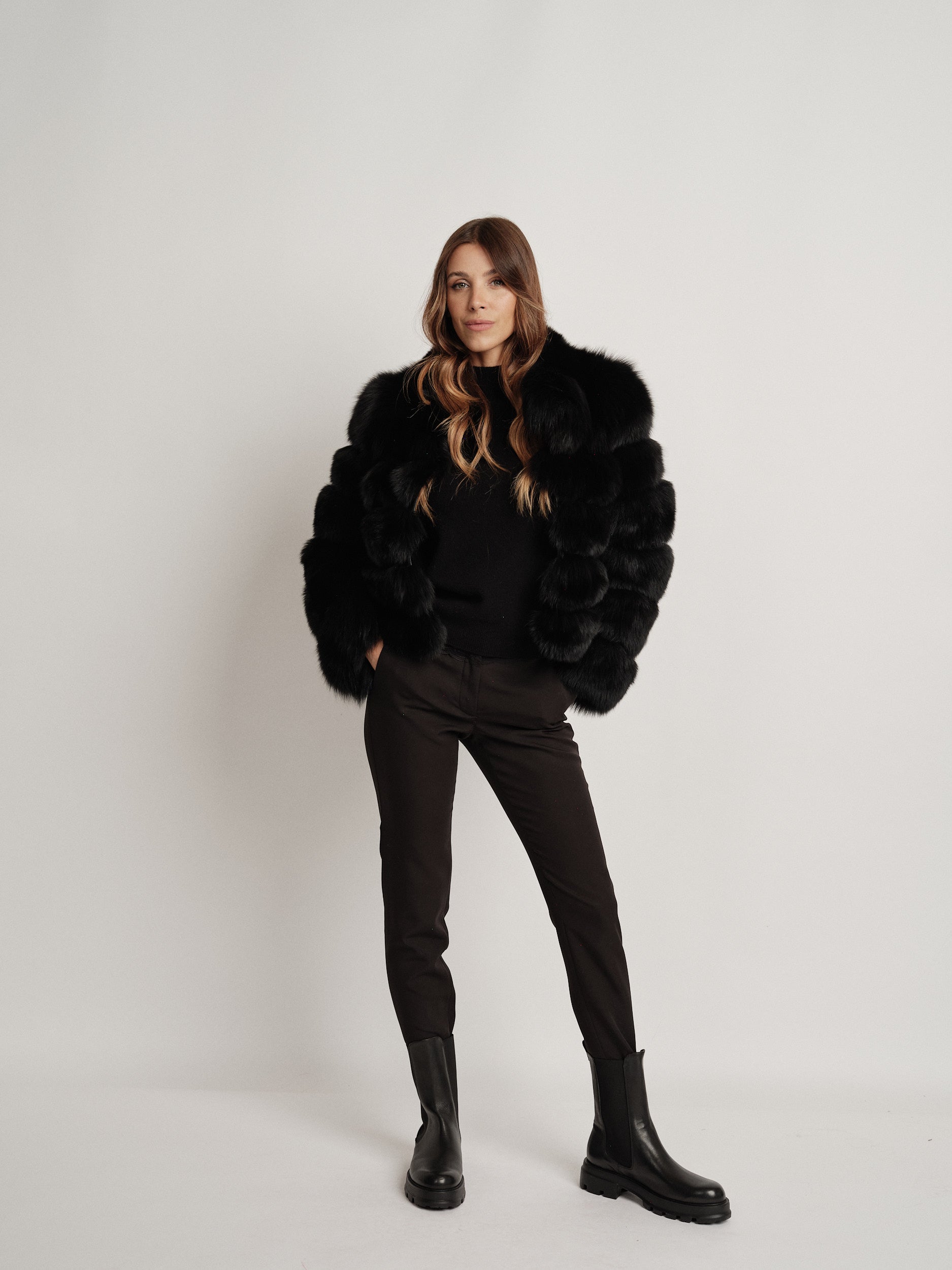 BLACK LUISE FUR