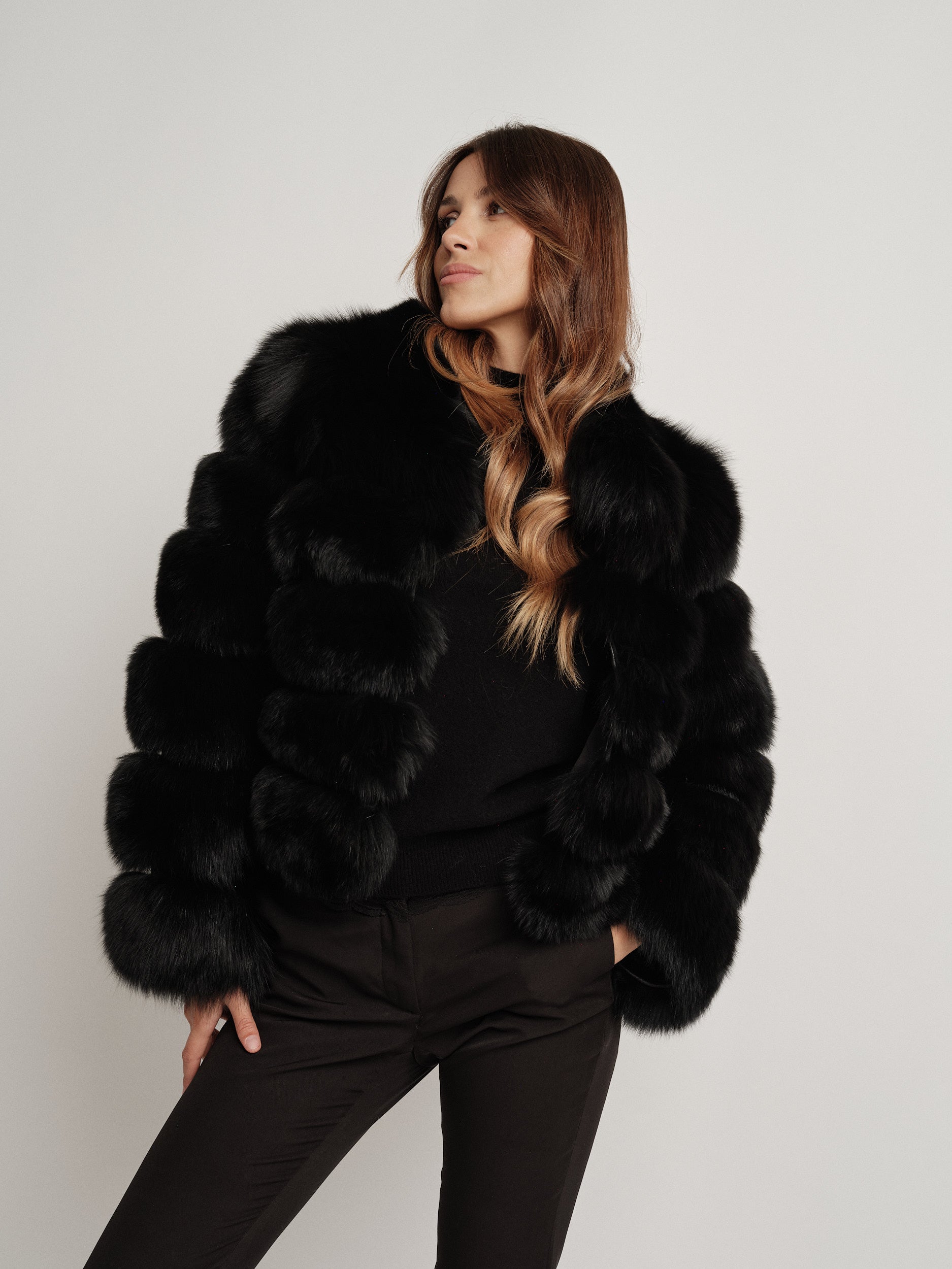 BLACK LUISE FUR