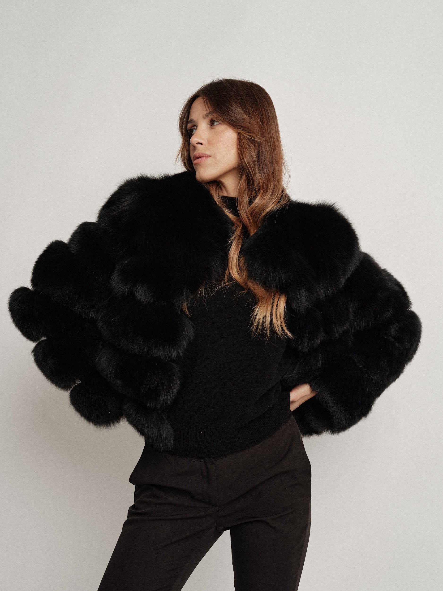 BLACK LUISE FUR