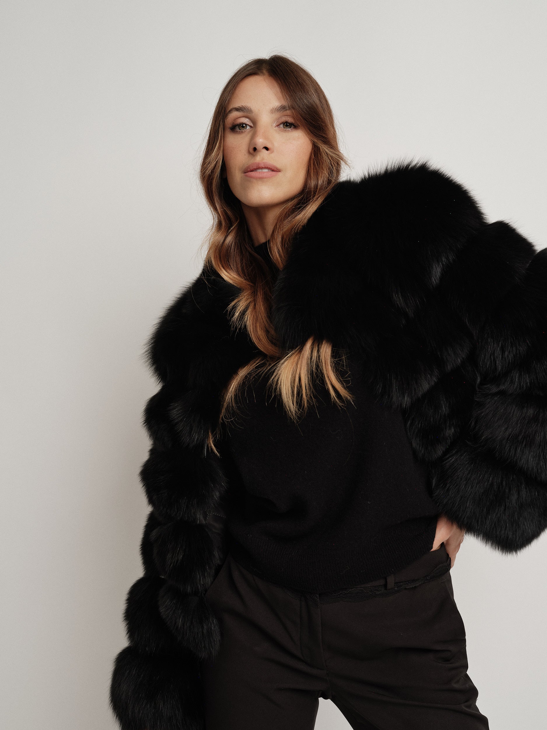 BLACK LUISE FUR