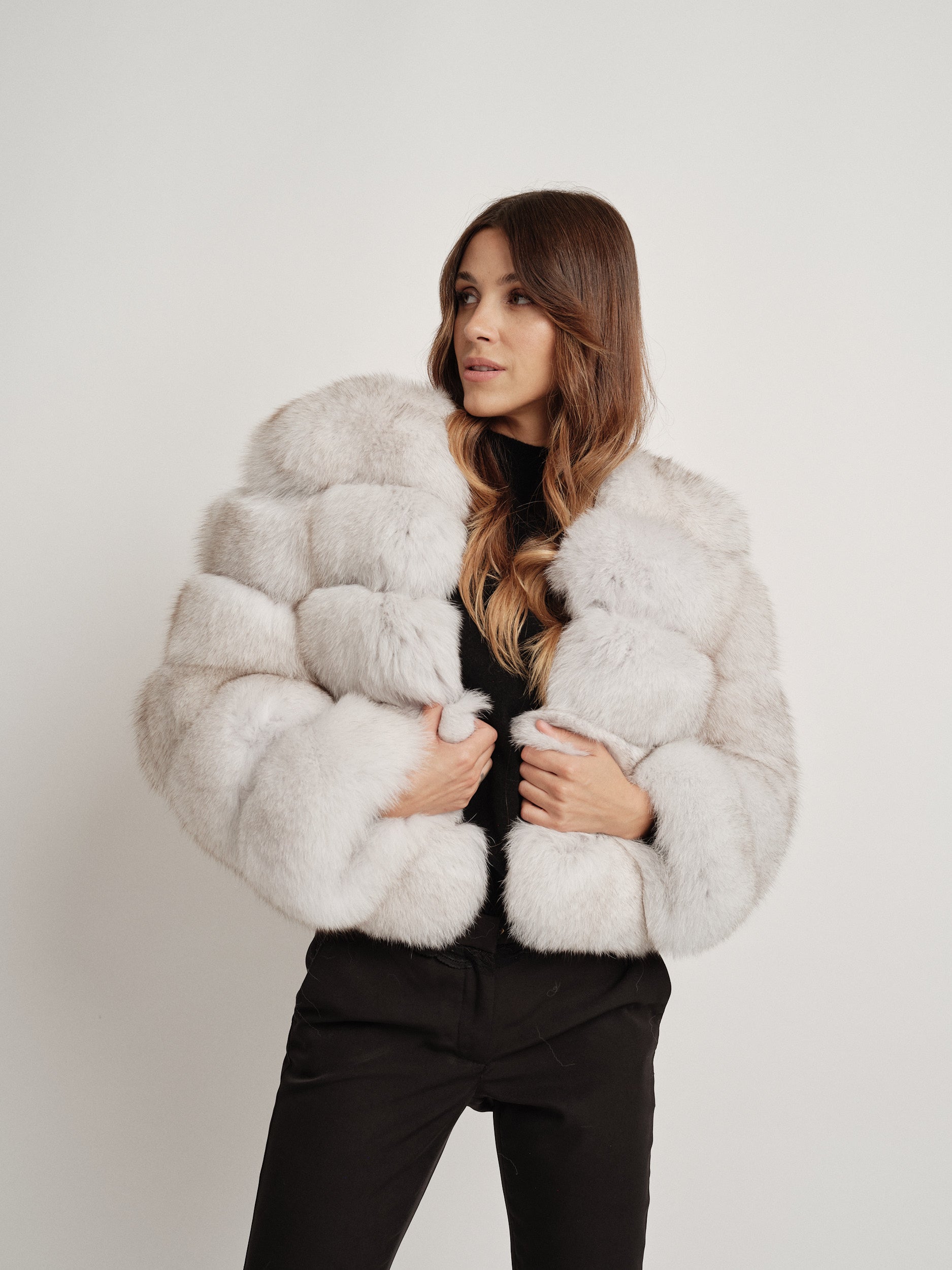 LUISE NATURAL WHITE FUR