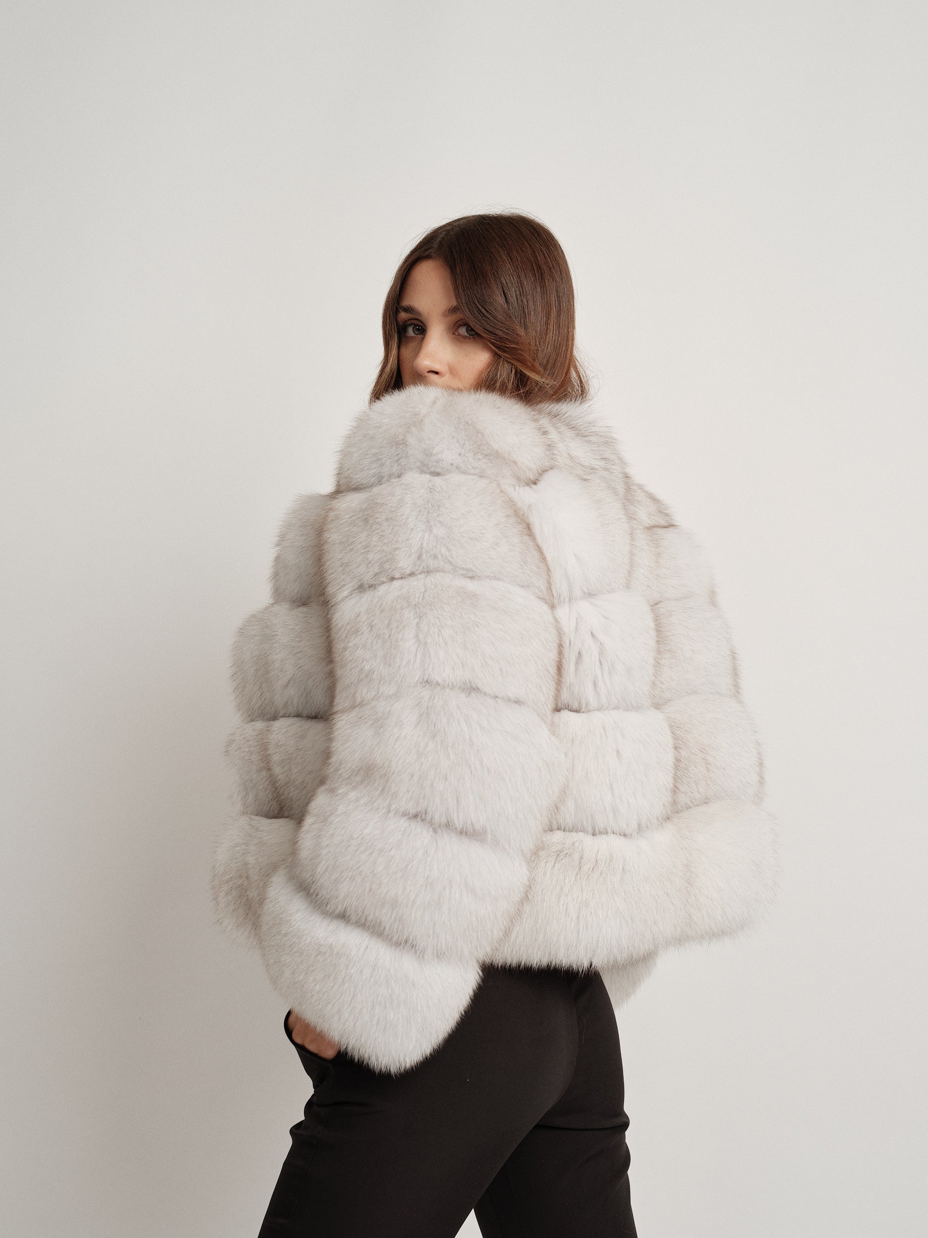 LUISE NATURAL WHITE FUR