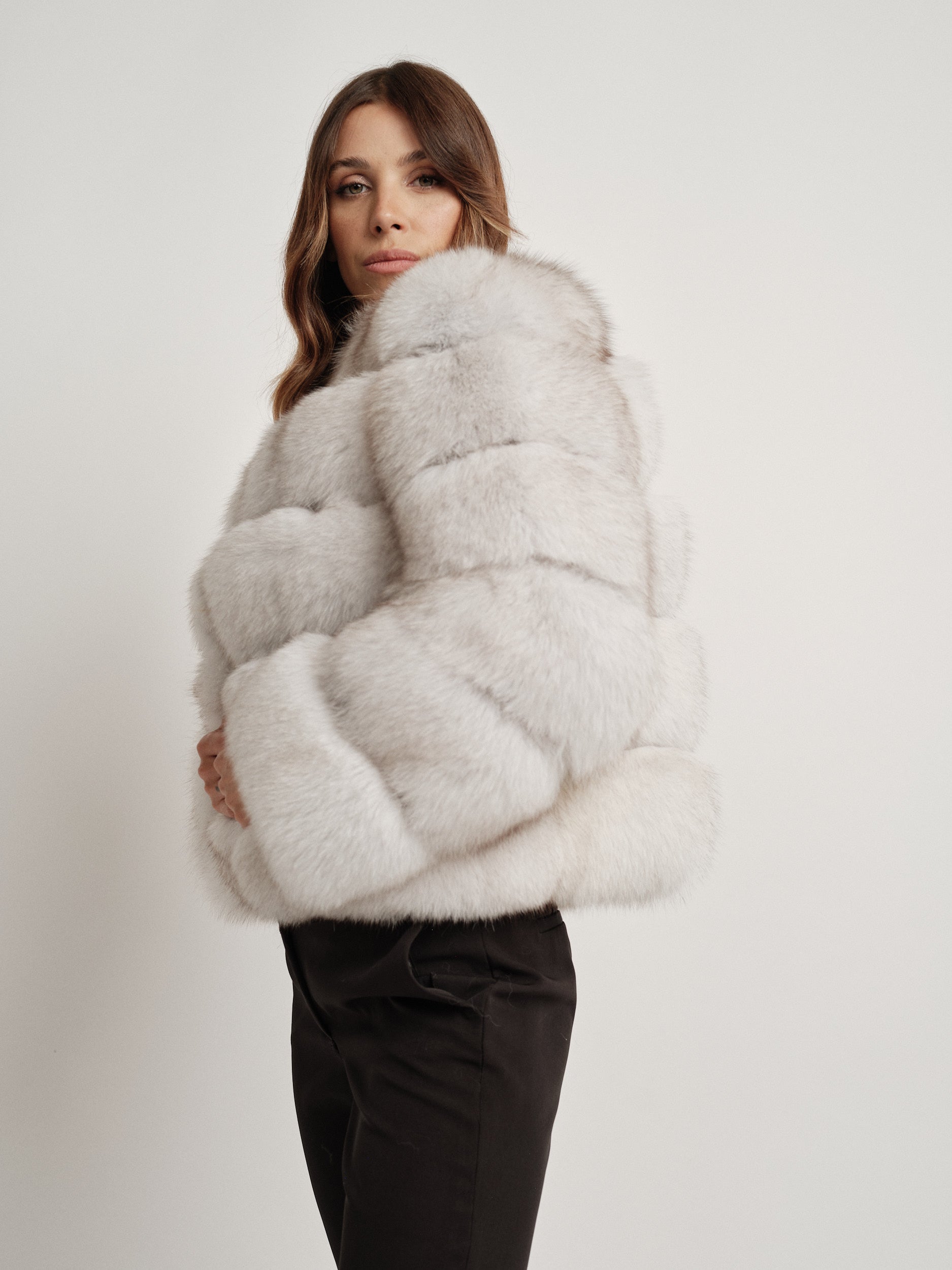 LUISE NATURAL WHITE FUR