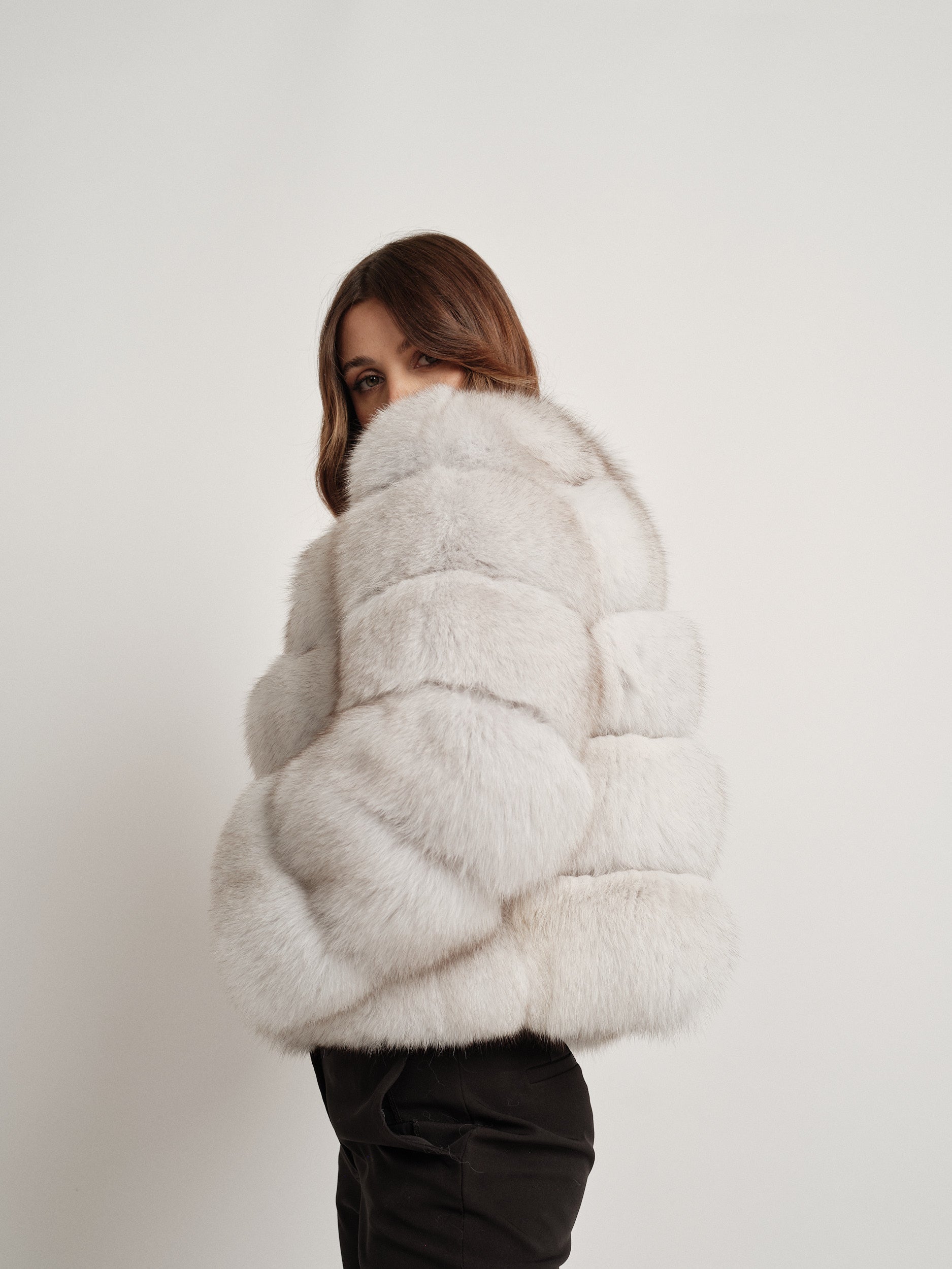 LUISE NATURAL WHITE FUR