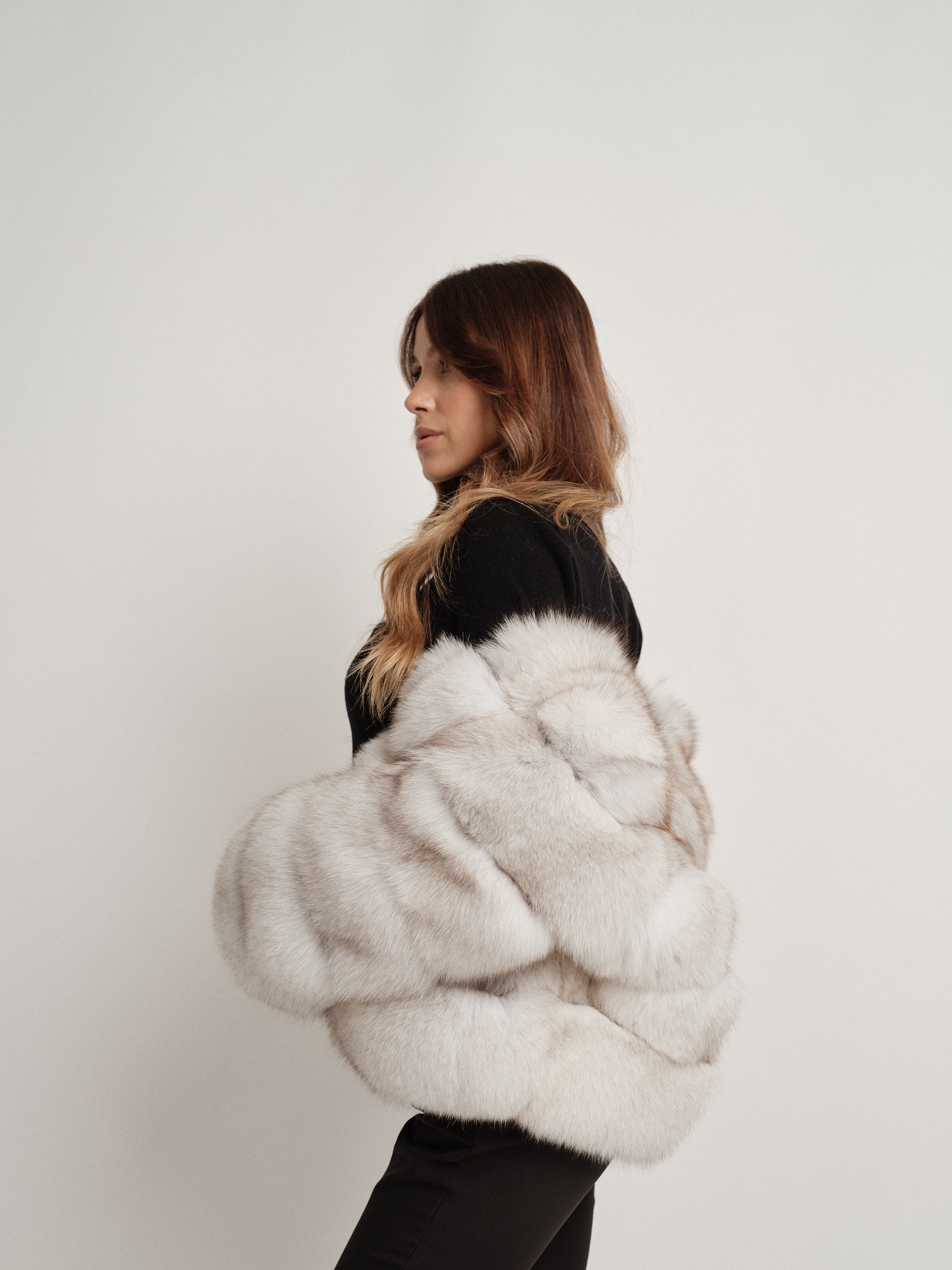 LUISE NATURAL WHITE FUR