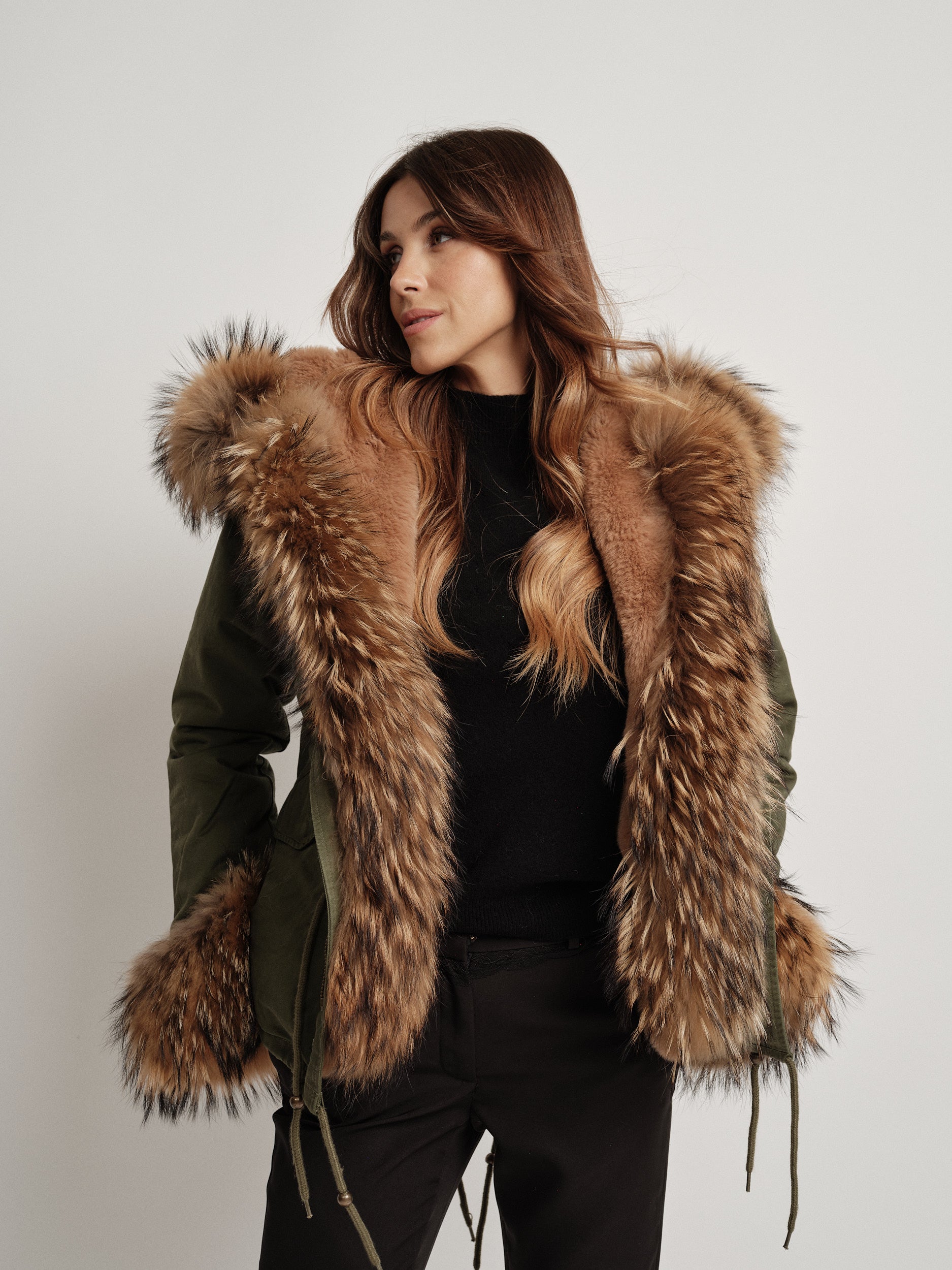 PARKA OSLO faux fur interior