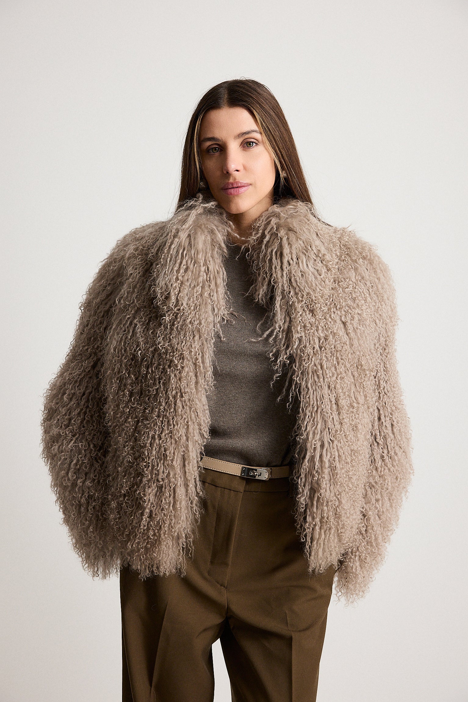 Esme Beige - pelliccia da donna in Mongolian beige, dettaglio 3 | GIUMA Venezia