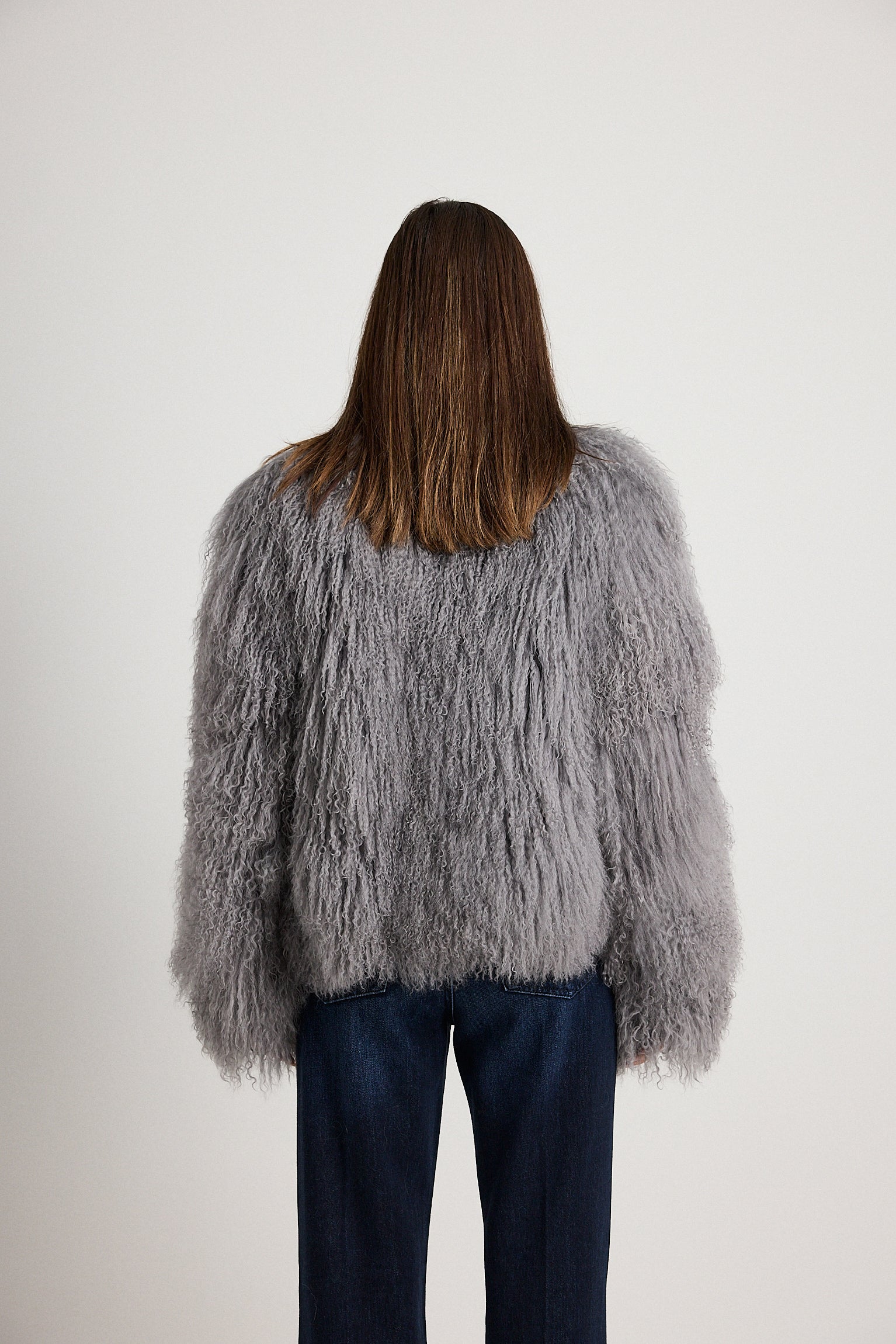 Esme Grigio - pelliccia da donna in Mongolian grigio, dettaglio 6 | GIUMA Venezia